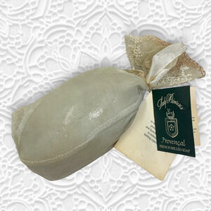 Vintage Lady Primrose Provencal Lavender French Milled Soap Lace Exfoliant 5 oz